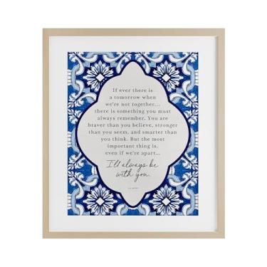 Imagem de Stupell Industries Always Be With You Inspiration Impressão emoldurada de bétula sob vidro, design por Lettered and Lined, 16 x 13
