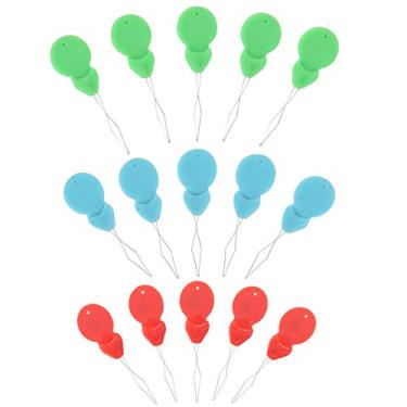 Imagem de HEEPDD Threaders DIY Ferramenta de Rosqueamento para Mão e Máquina Com Fio de Aço Banhado a Latão Dureza Forte para Ponto Cruz tricô Acolchoado Agulha Threader 100 PCS Costura de Laço de Fio de Plástico