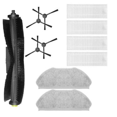 Imagem de Acessórios para aspirador robô - Escova rotativa + Escova lateral + Filtro HEPA + Pano de limpeza (peças de reposição), compatíveis com os modelos 360 S10, X100 MAX e 2pro.(006)