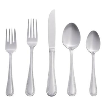 Imagem de RiverRidge Conjunto de talheres sem monogramas, prata