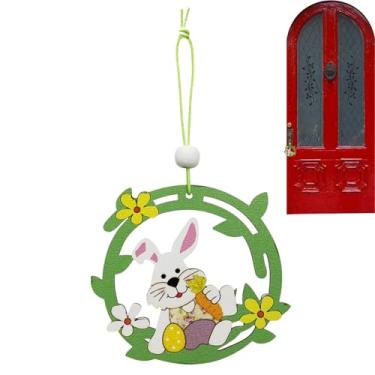 Imagem de Ornamentos de da Páscoa - Decoração Doméstica e Artigos Festivos | Sinais de Coelhos da Páscoa Para Decoração | Para Hall Quarto Cozinha Casa de Banho Entrada Escritório Porta