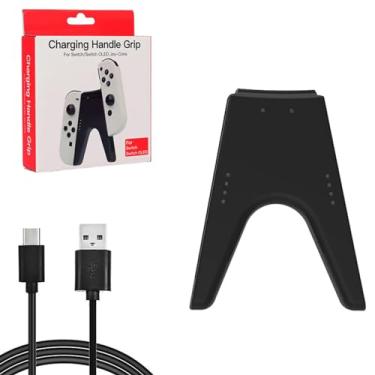 Imagem de Base de carregamento portátil com cabo USB-C para controle Joycon