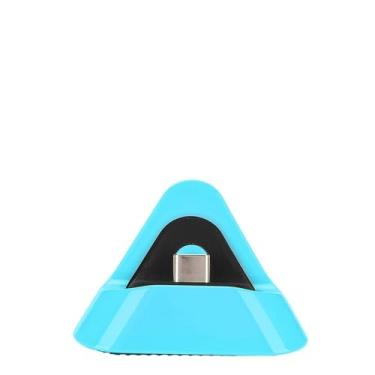 Imagem de KIMISS Carregador Triangular Portátil Tipo C Com Base de Metal para e Suporte de Carregamento Lite-azul Verde para Jogabilidade Conveniente (Azul Verde)