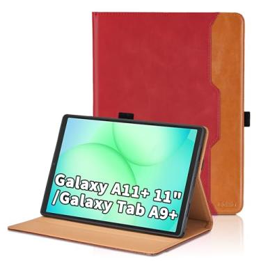 Imagem de Oduio Capa para Samsung Galaxy Tab A11 Plus 2025/ A9 Plus 2023 de 11 polegadas (SM-X236B/SM-X210/X215/X216) - Capa fólio de couro PU com suporte e bolso de mão, capa para tablet inteligente despertar