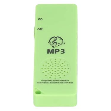 Imagem de Generic MP3 Player Portátil Mini Qualidade de Som Sem Perdas Bateria de Longa Duração para Estudantes Suporte para Cartão de Memória (Verde)