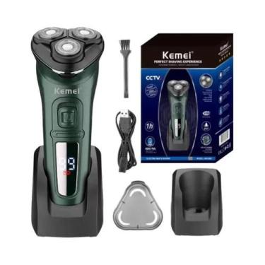 Imagem de Aparador Elétrico Recarregável À Prova d'Água Para Homens Kemei 2805 C