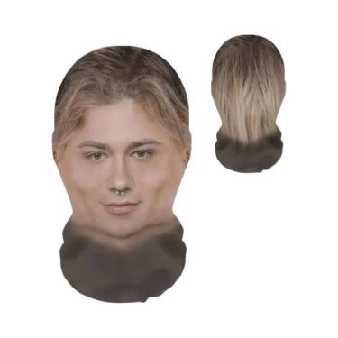 Imagem de Máscara Facial Completa Impressa Em 3D De Pessoa Real, Balaclava De Ma