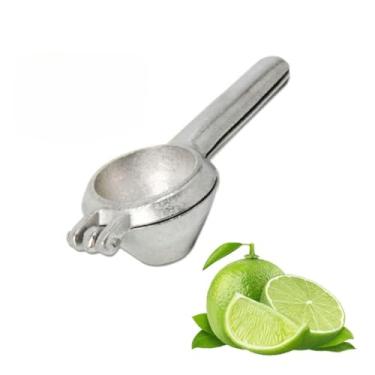 Imagem de Espremedor de Limão e Alho 5 em 1 Inox Multifuncional - Abre Garrafa, Descasca Azeitonas e Nozes, Utensílio de Cozinha Prático para Preparo de Refeições e Sucos (Só o Espremedor de Limão)