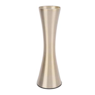 Imagem de TOPINCN Vaso de Flores de Metal Dourado, Design Moderno Alto e Fino Elegante para Decoração de Casa Com Base Antiderrapante, Peça Central de Mesa de Casamento, Quarto de Escritório,