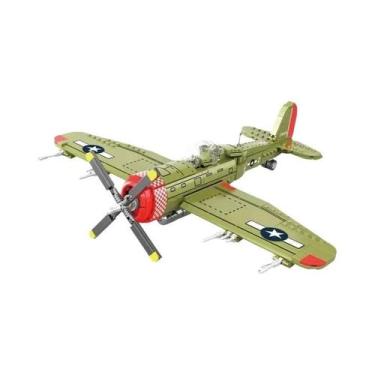 Imagem de Blocos De Montar De Avião De Caça P47 Da Segunda Guerra Mundial Com Fi