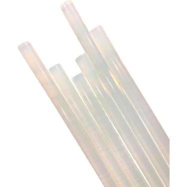 Imagem de Kit Bastão de Cola Quente 11mm, 6 Peças, Transparente, Alta Aderência, Secagem Rápida, Material Ecológico, Compatível com Pistolas Padrão, Dimensões 11 x 180 mm