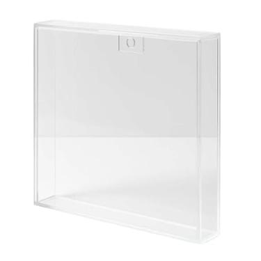 Imagem de Quadro de Acrílico Transparente Moldura Caixa Premium Para Parede e Mesa(Com Gancho Atrás,35x35x3cm)