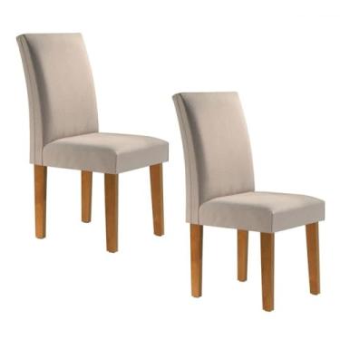 Imagem de Conjunto 2 Cadeiras Estofadas Espanha Espresso Móveis Ype/linho