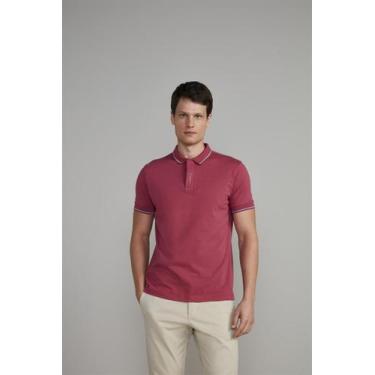Imagem de Camisa Polo Malha Slim Fit - Vinho Escuro - HIGHSTIL, Roxo, SXGG