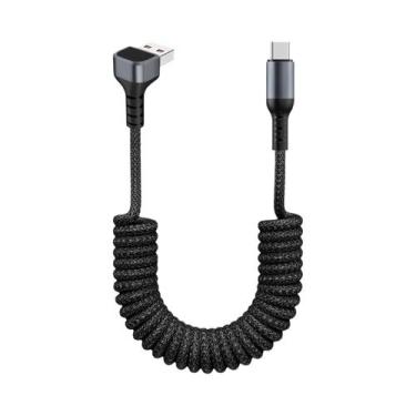 Imagem de Cabo Trançado USB-C Para Tipo C De Carregamento Rápido 90 Graus Para i