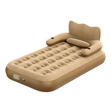Imagem de Colchão Inflável Solteir Com Encosto Bomba Elétrica Embutida