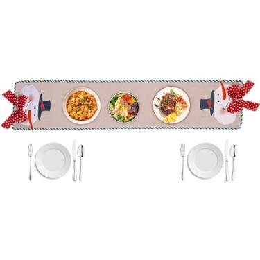 Imagem de Corredor de mesa para festas, Corredor de mesa de Natal - Toalha de Mesa Decorativa com Laço | Adereços para configuração de mesa, decoração sazonal de férias, corredores de mesa resistentes ao calor