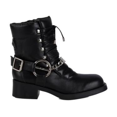 Imagem de Bota Fem Coturno Luiza Barcelos 13050008-04, Preto, 39