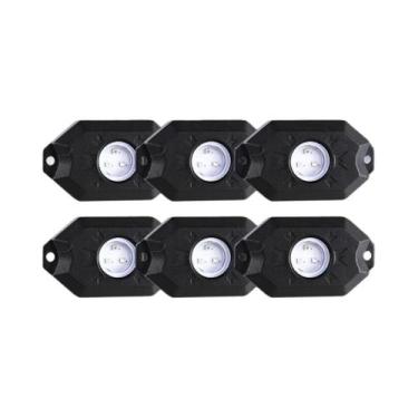 Imagem de Luzes De Rocha LED RGB Multicoloridas Com Modo Musical E Função De Tem