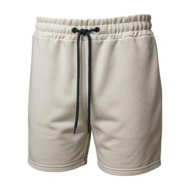 Imagem de Short Masculino Adulto Liso Algodão Com Bolsos Do P ao G3 Plus Size Go