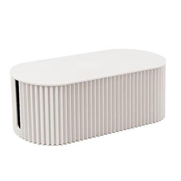 Imagem de Aoresac Caixa de Armazenamento de Placa de Plugue de Mesa, Suporte de Soquete de Plástico, Organizador de Fio de Cabo, Estojo de Armazenamento de Roteador à Prova D'água, para (Branco Tamanho Pequeno)