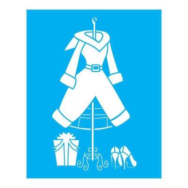 Imagem de Stencil Tamako Natal - 20X25Cm - Ref B780