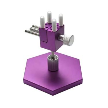 Imagem de MotiveTech Mini torno de giratório para reparos em bancadas de trabalho, com grampo para pintura, colagem, projetos de bricolagem, joalheria e entalhe, Base Hexagonal