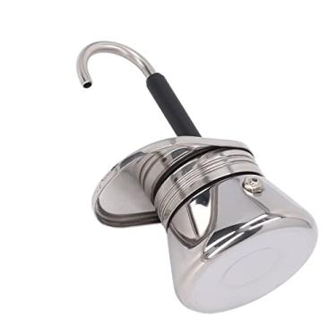 Imagem de Naroote Pote Mocha Leve de Aço Inoxidável, Cafeteira Italiana Fácil de Usar para Acampamento Doméstico, Fogão Portátil Moka para Amantes de café