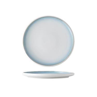 Imagem de Pratos de jantar prato de vegetais de cerâmica prato de jantar de alta qualidade prato de buffet de alto valor pratos de cozinha requintados comerciais utensílios de mesa (azul, 28 cm)