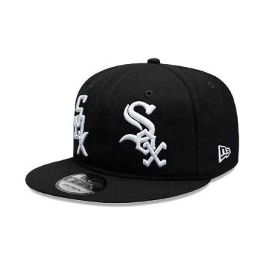 Imagem de Boné New Era 9FIFTY Chicago White Sox Double Logo Off White UNI-Masculino