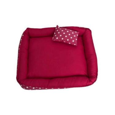 Imagem de Caminha De Pets Gato Cachorro Com Travesseirinho Macia 63X53