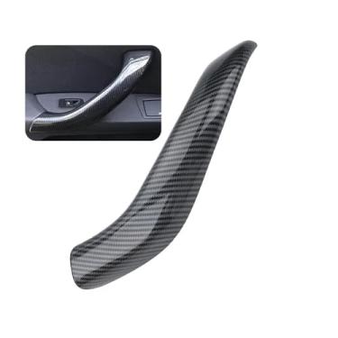 Imagem de Puxador interno do painel de apoio de braço da porta interna do carro, compatível com BMW X1 X2 F48 F49 F39 2016 2017 2018 2019 2020 2021 2022 51417417513(Carbon Fiber Left)