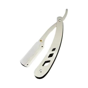 Imagem de Navalha De Barbeiro Antiga Preta Dobrável Para Homens, Ferramentas De 