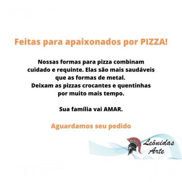 Imagem de Forma De Pedra Sabão Para Pizza 22 Cm Alças De Cobre