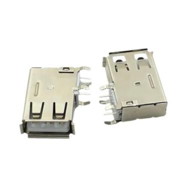 Imagem de Conector USB Tipo a Fêmea Para Solda, 5 Peças, Soquete PCB Tipo B 90 G