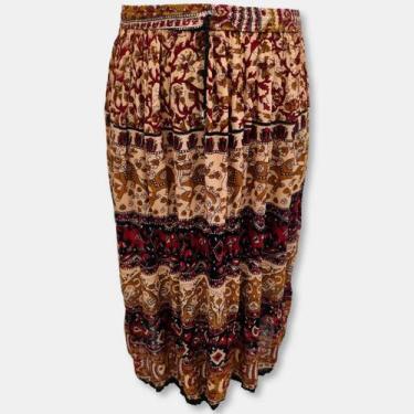 Imagem de Saia Indiana Longa Tradicional Pronta Entrega - Sarat Moda Indiana, Es
