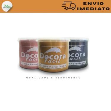 Imagem de Efeito Cimento Queimado Perolizado 1Kg Variadade em Cores - Decora Bra