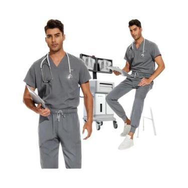 Imagem de Conjunto Unissex De Uniforme Hospitalar Para Médicos E Enfermeiros: Bl