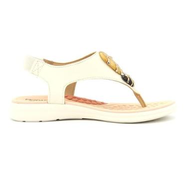 Imagem de Sandalia Feminina Modare Original Elastico Macia Dedo 123, 36, Off, Wh