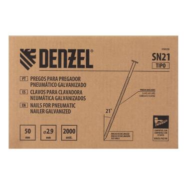 Imagem de Pregos Galvanizados Para Pregador 50mm X 2.9mm 2000un Denzel
