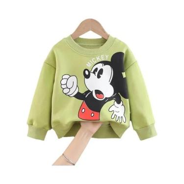 Imagem de Conjunto De Moletom Infantil Disney Mickey Com Capuz E Calça De Manga 