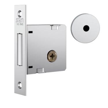 Imagem de Fechadura Auxiliar 1004 Cromada com 4 Chaves Stam