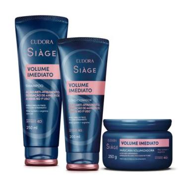 Imagem de Combo Siàge Volume Imediato: Shampoo 250ml + Condicionador 200ml + Más