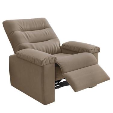 Imagem de Poltrona do Papai Reclinável para Sala Besthouse Onix Pop Veludo Capuc