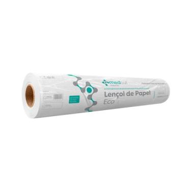 Imagem de Lençol De Rolo Hospitalar Descartável 70x50m  Papel Maca Eco  1 Rolo -