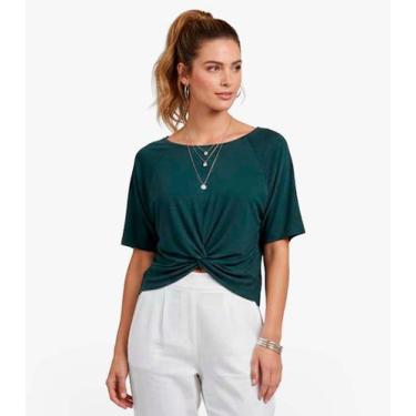 Imagem de Blusa Feminina Lisa Infinita Cor Verde, M, Verde