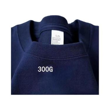 Imagem de Camiseta Unissex De Algodão Pesado Para O Verão, Respirável, Gola Redo