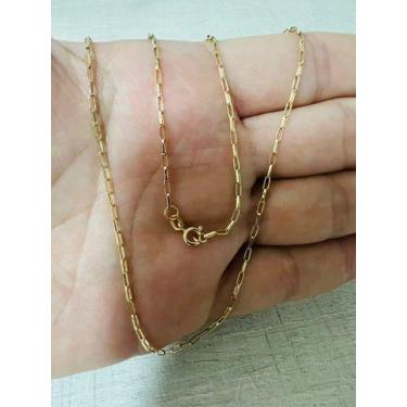 Imagem de Cordão Corrente Ouro 18k 750 Masculino 50cm Alongado 1,4mm - Thile Jói