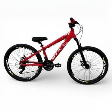 Imagem de Bicicleta 26 Gta Rebel Alumínio Freeride Downhill 21v Aros Vmaxx Freio a Disco Pneu Flame-Unissex