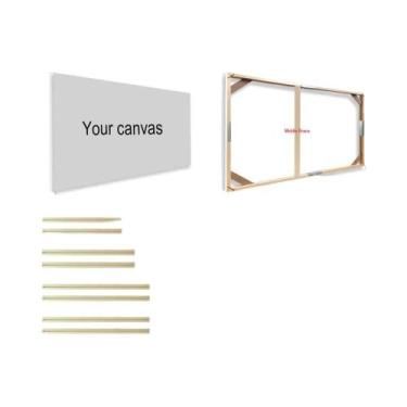 Imagem de Grande Moldura De Lona De Madeira 40x60 50x70 40x50cm Para Pintura a Ó